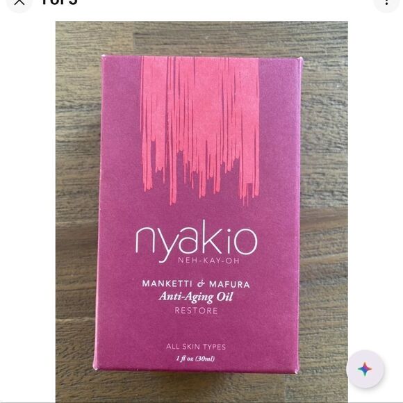 Nyakio Manketti & Mafura Anti-Aging Oil All Skin Types Restore 1 fl oz - Picture 1 of 5